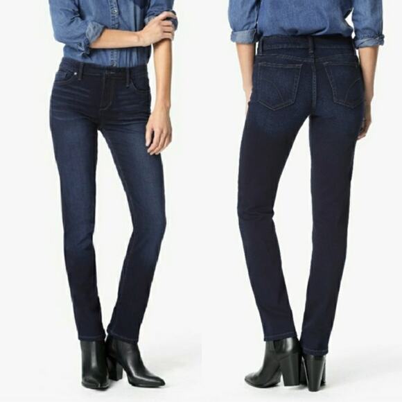 Joe's Jeans Women's Cigarette Slim Straight In Baicy Wash Dark Distressed Sz 28 - Picture 1 of 16